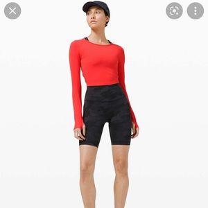Lululemon Wunder Train Cropped Long Sleeve